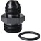 Podavelle 8AN Male Flare to 10AN ORB Oring Boss Fuel Pump Rail Adapter Fitting Aluminum Black
