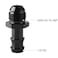 Podavelle 8AN Male Flare to 12 Hose Barb Straight Fitting Adapter Aluminum Black