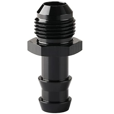 Podavelle 8AN Male Flare to 12 Hose Barb Straight Fitting Adapter Aluminum Black