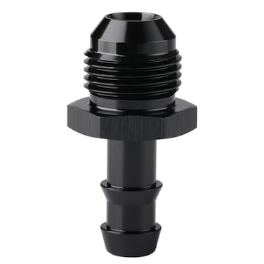 Podavelle 8AN Male Flare to 38 Hose Barb Straight Fitting Adapter Aluminum Black