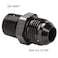 Podavelle 8AN Male Flare to 38 NPT Fitting Adapter Union Connector Straight Aluminum Black Pack of 2
