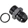 Podavelle 8AN Male Flare to 8AN ORB Oring Boss Fuel Pump Rail Adapter Fitting Aluminum Black