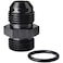 Podavelle 8AN Male Flare to 8AN ORB Oring Boss Fuel Pump Rail Adapter Fitting Aluminum Black
