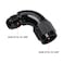 Podavelle 90 Degree 6AN Male to 6AN Female Swivel Full Flow Fitting Adapter Coupler Aluminum Black