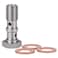 Podavelle M10x10 Metric Stainless Steel Double Banjo Bolt Brake Fitting Adapter 30mm Long with Copper Washers