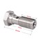 Podavelle M12x15 Metric Stainless Steel Single Banjo Bolt Brake Fitting Adapter 31mm Long with Copper Washers