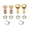 Rrina 2 Sets M14 Banjo Hose Barb Bolt Fittings Banjo Bolt Screw Crush Washer Kit with Hose Clamp for Car Motorcycle