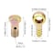 Rrina 2 Sets M14 Banjo Hose Barb Bolt Fittings Banjo Bolt Screw Crush Washer Kit with Hose Clamp for Car Motorcycle