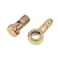 Rrina 2 Sets M14 Banjo Hose Barb Bolt Fittings Banjo Bolt Screw Crush Washer Kit with Hose Clamp for Car Motorcycle