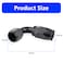 STPCTOU 10AN Hose End Fitting 90 Degree Swivel for Braided Fuel Hose Black Anodized Aluminum 90 Degree AN10