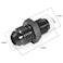 STPCTOU 6AN Male Flare to 12 x 20 Inverted Straight Hose Fitting Aluminum Fitting Adapter Connector Black Anodized Surface Fuel FittingPack of 2