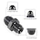 STPCTOU 6AN Male Flare to 12 x 20 Inverted Straight Hose Fitting Aluminum Fitting Adapter Connector Black Anodized Surface Fuel FittingPack of 2