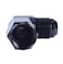 SYKRSS 4AN Aluminum Anodize Finish MaleFemale 90 Degree Flare Bulkhead Fitting Adapter AN4 Black