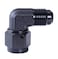 SYKRSS Female to 6AN Male Flare 90 Degree Swivel Hose Fitting Adapter Aluminium Anodized Black