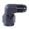 SYKRSS Female to 6AN Male Flare 90 Degree Swivel Hose Fitting Adapter Aluminium Anodized Black