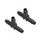 JXFZLCYGCSM T Splitter Fuel Quick ConnectorBarb Tee for Rubber Hose Pack of 2
