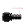 Ucreative 12AN Straight Push Lock Hose Fitting End Black 2PCS