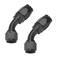 Ucreative 2PCS 10AN 45 Degree Swivel Hose End Fitting for Braided CPE Fuel Hose Black