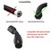 Ucreative 2PCS 10AN 45 Degree Swivel Hose End Fitting for Braided CPE Fuel Hose Black