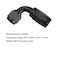 Ucreative 2PCS 10AN 90 Degree Swivel Hose End Fitting for Braided CPE Fuel Hose Black