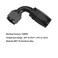 Ucreative 2PCS 10AN 90 Degree Swivel Hose End Fitting for Braided CPE Fuel Hose Black