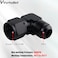 VVORHSBELL 12AN Female to AN12 Male Flare 90 Degree Swivel Fitting Adapter AluminiumBlack