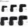 VVORHSBELL 12AN Female to AN12 Male Flare 90 Degree Swivel Fitting Adapter AluminiumBlack