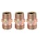 X AUTOHAUX 3pcs 38 NPT to M18 x 15mm Male Straight Air Hose Fitting Connector Adapter