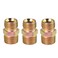 X AUTOHAUX 3pcs M16 x 15mm to 38 NPT Male Straight Air Hose Fitting Connector Adapter