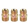 X AUTOHAUX 3pcs M16 x 15mm to 38 NPT Male Straight Air Hose Fitting Connector Adapter