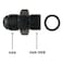 YSIL 6AN Male Flare to 6AN ORB Fuel Pump Rail Fitting Adapter Aluminum 4PCS