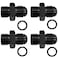 YSIL 6AN Male Flare to 6AN ORB Fuel Pump Rail Fitting Adapter Aluminum 4PCS