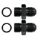 YSIL 6AN Male Flare to 8AN ORB Fuel Pump Rail Fitting Adapter Aluminum 2PCS