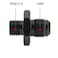 YSIL 6AN Male Flare to M16 x 15mm Male Metric Fuel Pipe Hose Fitting Adapter Aluminum Alloy Black Anodized Surface 2PCS