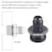 ZHSYMX 6AN Flare to 10AN ORB Male Oring Boss Fuel Pump Rail Adapter Fitting Aluminum Black 2PCS