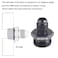 ZHSYMX 6AN Flare to 10AN ORB Male Oring Boss Fuel Pump Rail Adapter Fitting Aluminum Black 2PCS