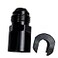 AFATEBOX Fuel Adapter 8AN Male to 38 SAE Quick Disconnect Female Push on EFI Hose Fitting Aluminum Black Anodized