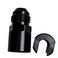AFATEBOX Fuel Adapter 8AN Male to 38 SAE Quick Disconnect Female Push on EFI Hose Fitting Aluminum Black Anodized
