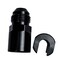 AFATEBOX Fuel Adapter 8AN Male to 38 SAE Quick Disconnect Female Push on EFI Hose Fitting Aluminum Black Anodized