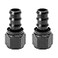 X AUTOHAUX 2pcs 6061 Aluminum AN12 Straight Push Lock Hose Fitting End for Car Fuel Line