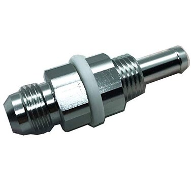 STEBER 8AN Male Flare Bulkhead to 38 Hose Barb Fuel Tank Fitting Adapters Aluminum