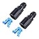EVIL ENERGY 6AN Male to 38 SAE QuickDisconnect Female PushOn EFI Fuel Rail Fitting 2PCS