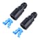 EVIL ENERGY 6AN Male to 38 SAE QuickDisconnect Female PushOn EFI Fuel Rail Fitting 2PCS