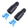 EVIL ENERGY 6AN Male to 38 SAE QuickDisconnect Female PushOn EFI Fuel Rail Fitting 2PCS