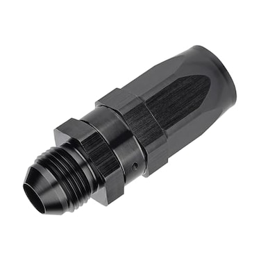 EVIL ENERGY 8AN Male Hose End Fitting for CPE Fuel Hose Aluminum Straight Black