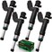 DAVRPES 4PCS 166001KT0A FJ1192 Fuel Injector Nozzle 6 Holes Disc Engine For Nissan Versa 20122019 Versa Note 20142016 4 Cyl 16L HR16DE Replace166001KT0A6779984212379