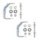 Fitede 38456 Front LH Driver Side Door Hinge Pin and Bushing Kit Fits for Chevy Silverado GMC Sierra Yukon Cadillac Replaces 6038456 89025539
