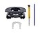 Knomix Plastic Left Hinge Swivel XM4 U Shaped Metal Hinge Lock Grove Replacement for Sony WH1000XM4 WH1000XM4 Headphone Left