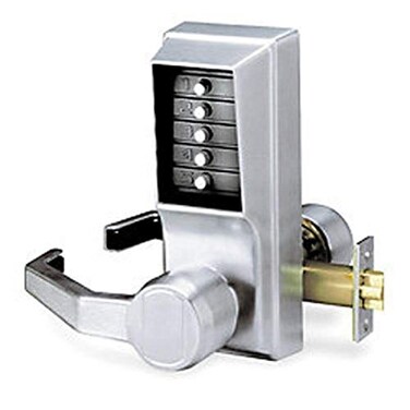 Simplex Kaba LL101126D41 Cylindrical Push Button Lever Nko Lh Us26D Satin Chrome