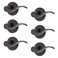BRINKS 6Pack Tuscan Bronze Transitional Interior Passage Wave Door Lever Keyless Oil Rubbed Bronze Finish NonLocking Wave Door Handle